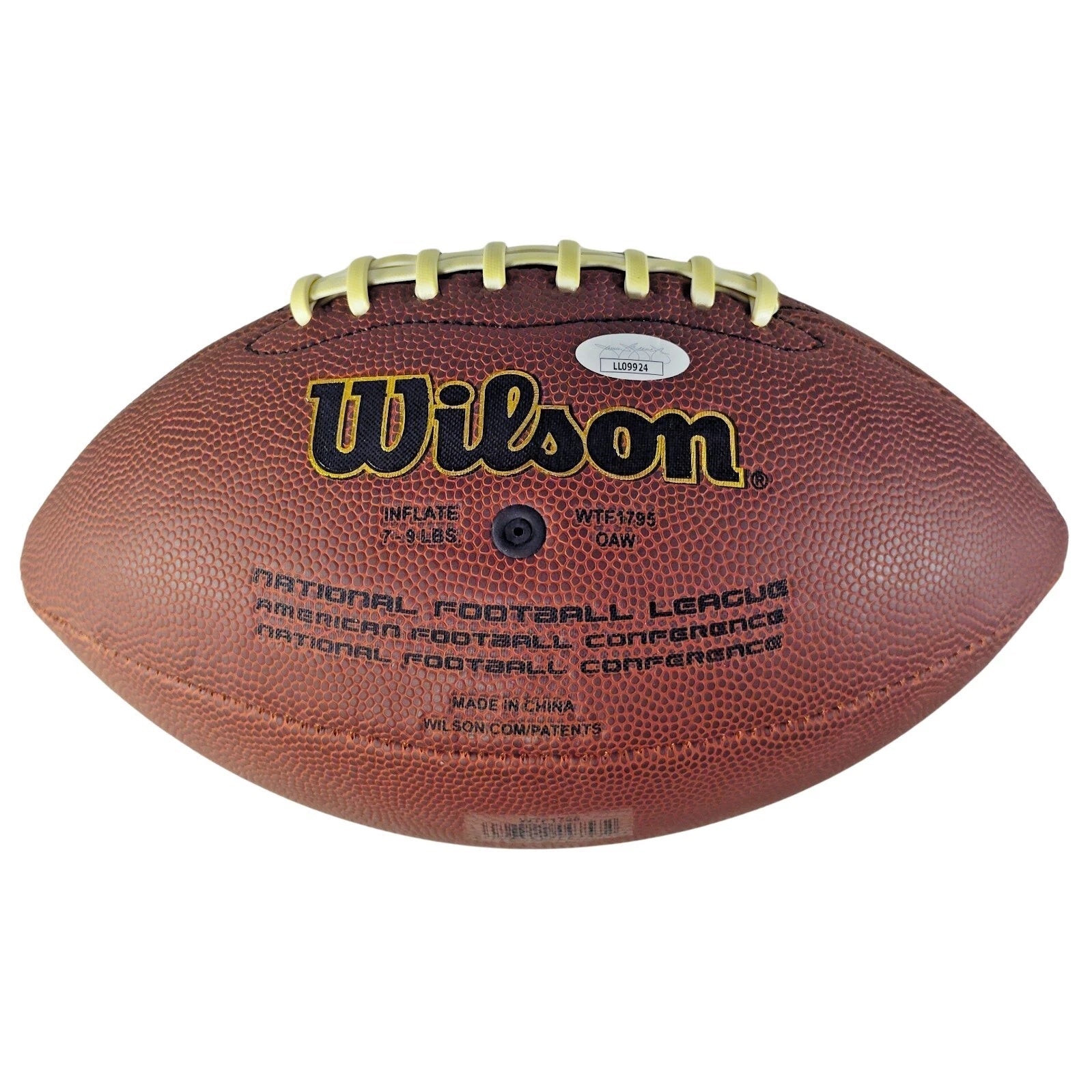 Melvin Gordon Signed NFL Wilson Football, Los Angeles Chargers, Wisconsin, Proof, JSA Cert - Sport Cards