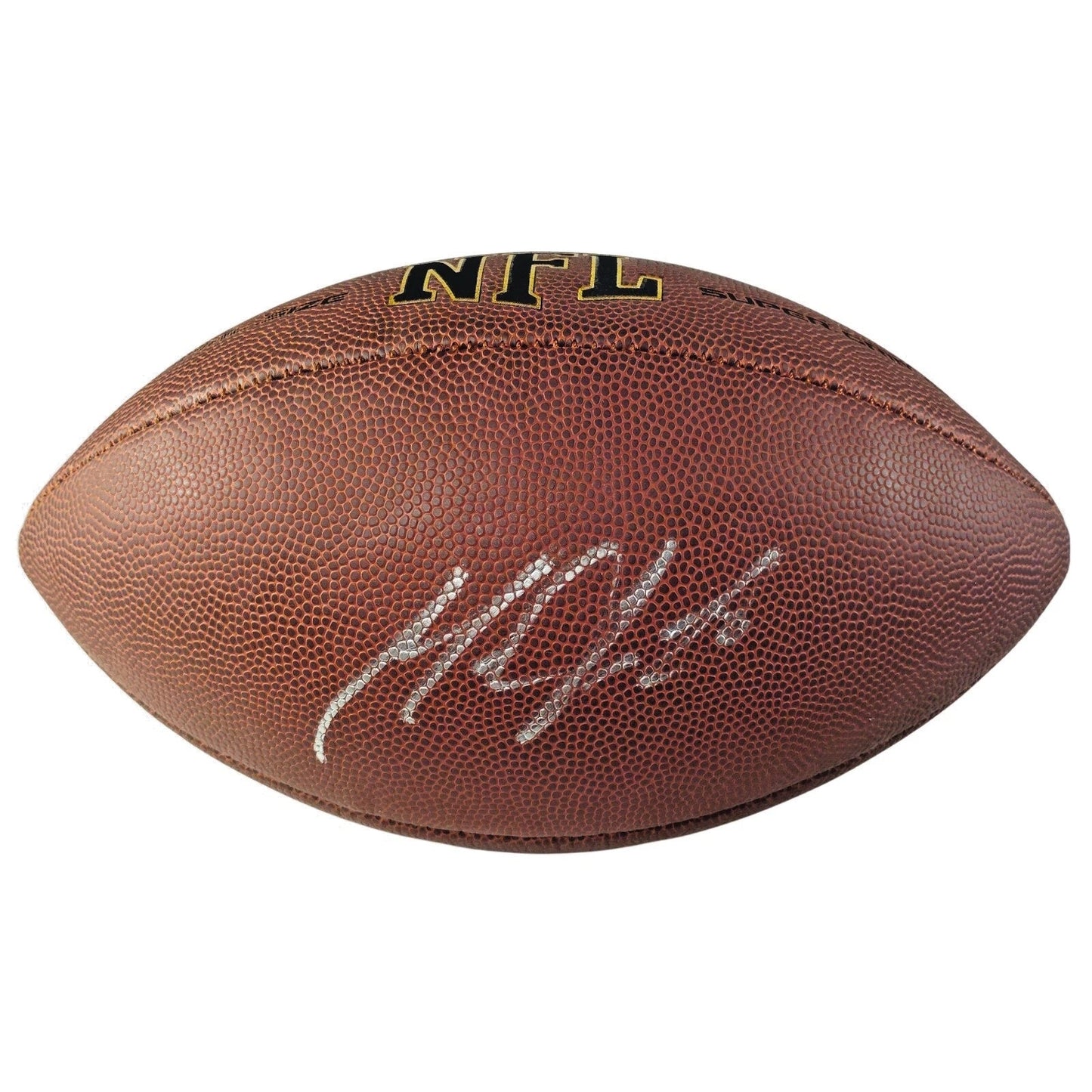 Melvin Gordon Signed NFL Wilson Football, Los Angeles Chargers, Wisconsin, Proof, JSA Cert - Sport Cards