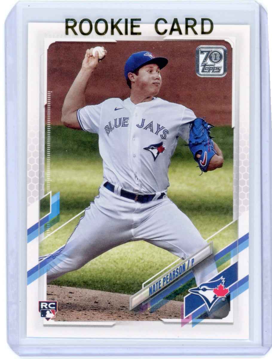 2021 Topps #113 Nate Pearson Rookie (RC) Blue Jays Card