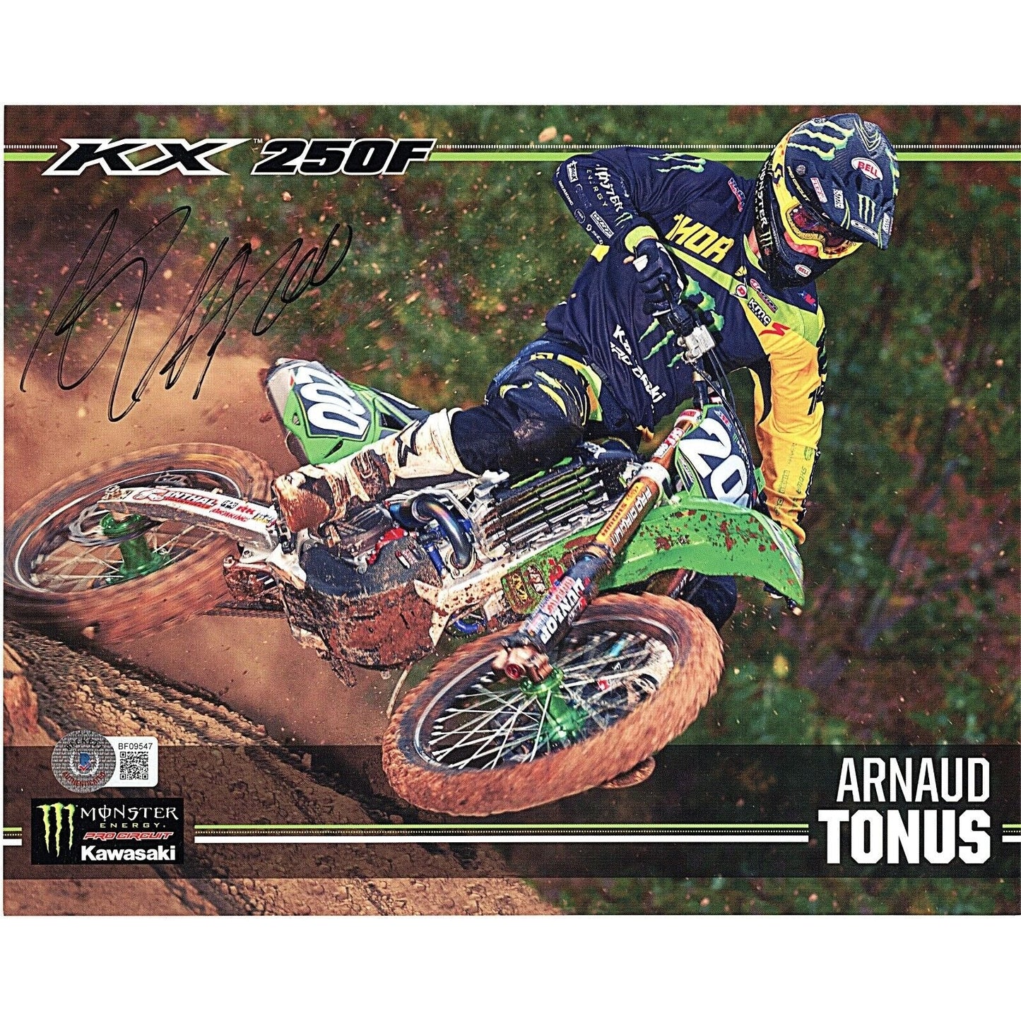 Arnaud Tonus Supercross Signed 8x10 Photo — Beckett Authentication - Sport Cards