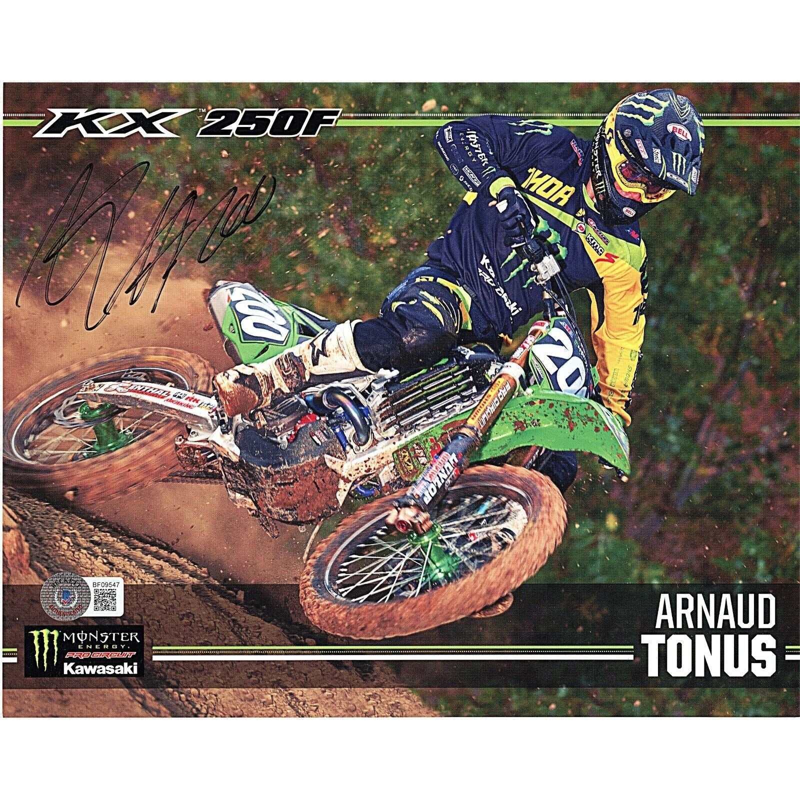 Arnaud Tonus Supercross Signed 8x10 Photo — Beckett Authentication - Sport Cards