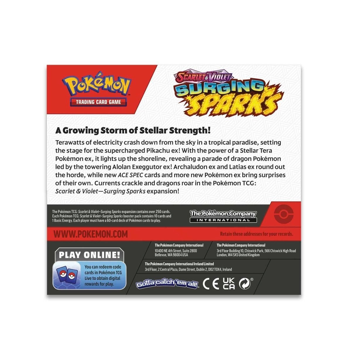 Pokemon Scarlet & Violet-Surging Sparks Booster Display Box - Sport Cards