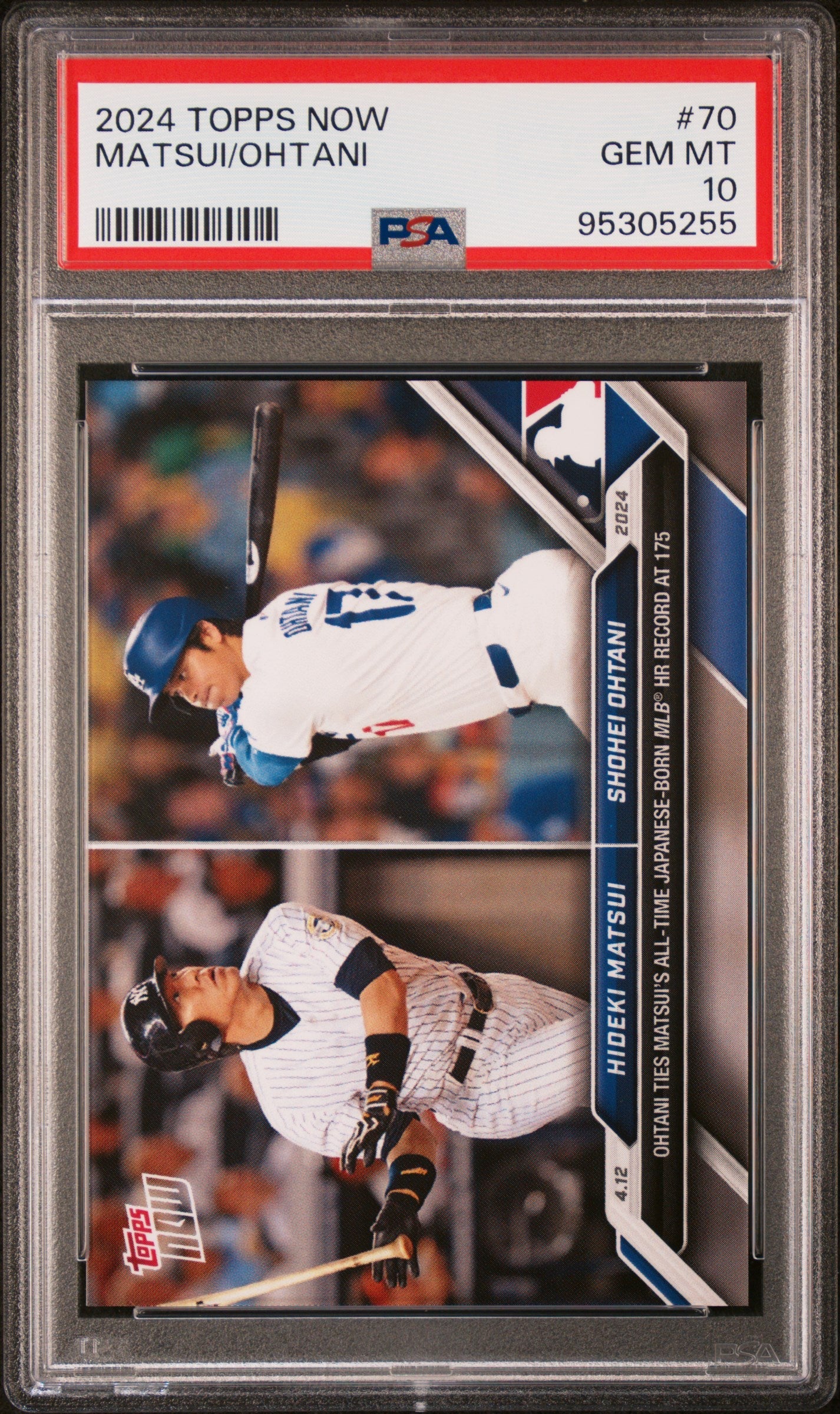 Graded 2024 Topps Now Shohei Ohtani #70 Baseball Card PSA 10 Gem Mint