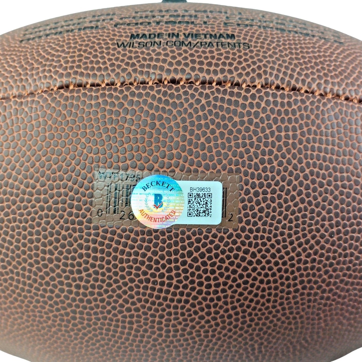 Paul Tagliabue NFL Commissioner Signed Wilson Football Beckett Authentic Auto COA Proof