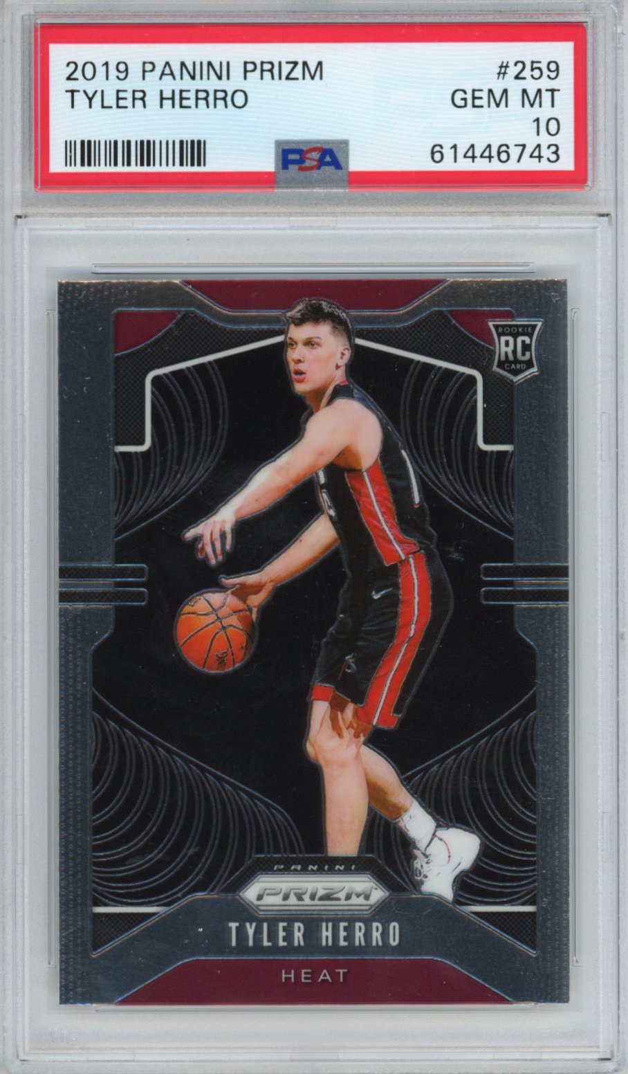Graded 2019-20 Panini Prizm Tyler Herro #259 Rookie RC Basketball Card PSA 10 Gem Mint