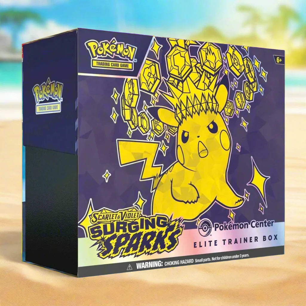 Pokemon Surging Sparks Elite Trainer Box - SV08: Surging Sparks (SV08) - Sport Cards