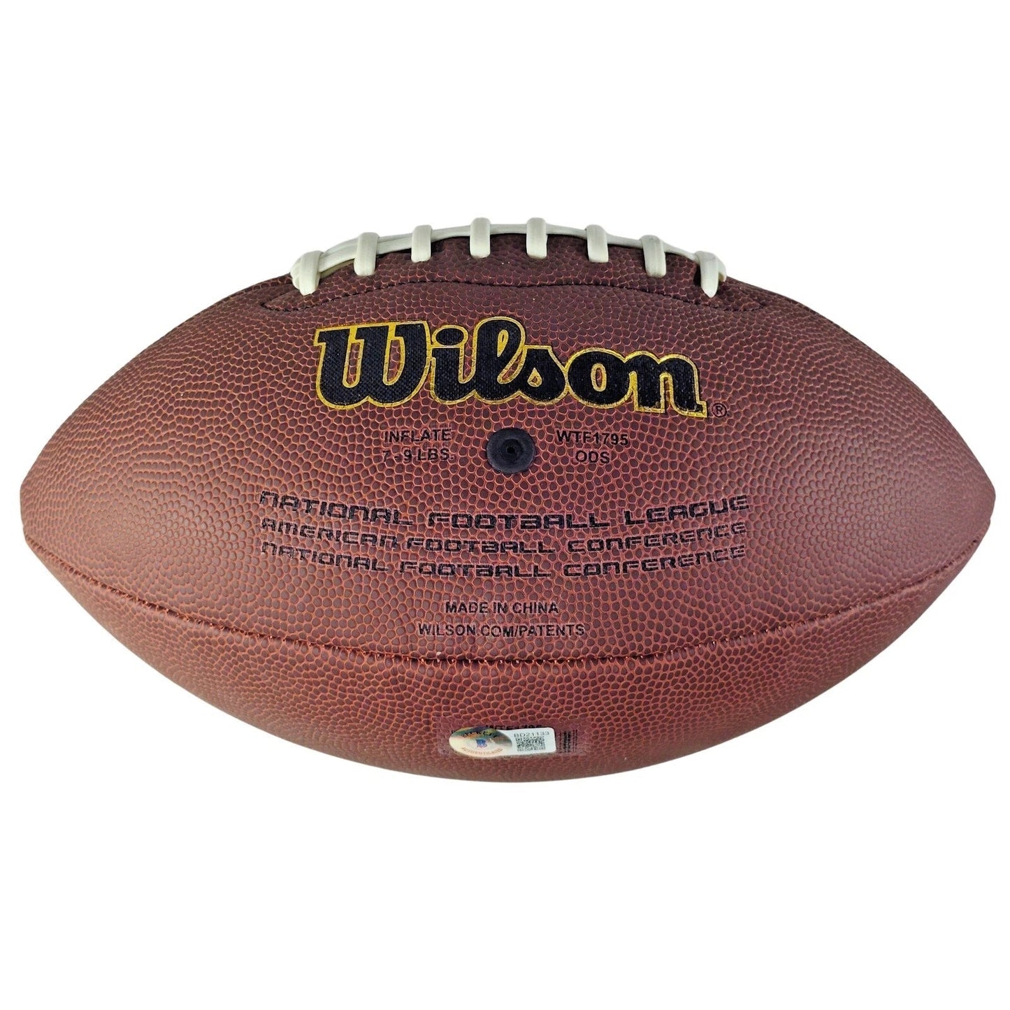 Shaquil Barrett Signed NFL Wilson Football, Tampa Bay Buccaneers, Proof Photo, Beckett COA