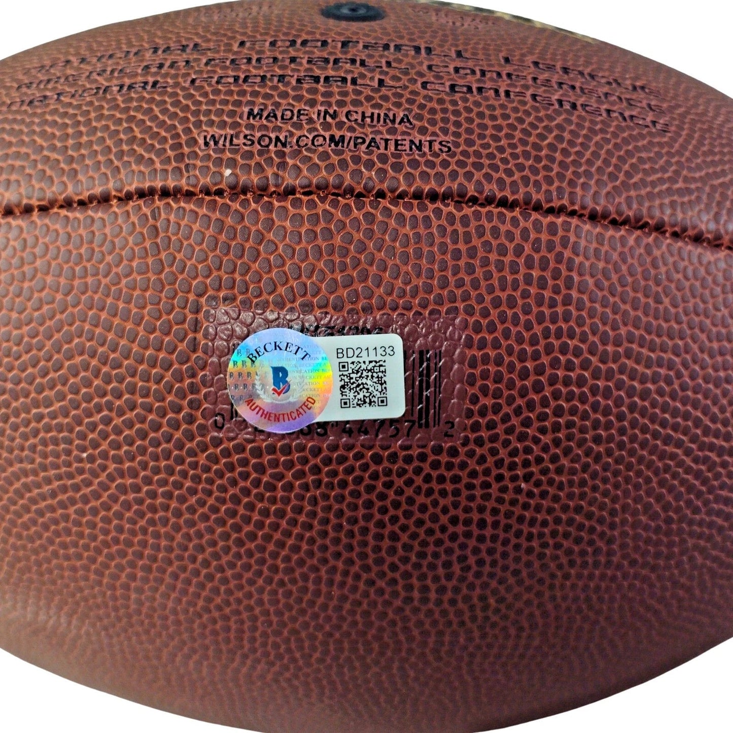 Shaquil Barrett Signed NFL Wilson Football, Tampa Bay Buccaneers, Proof Photo, Beckett COA