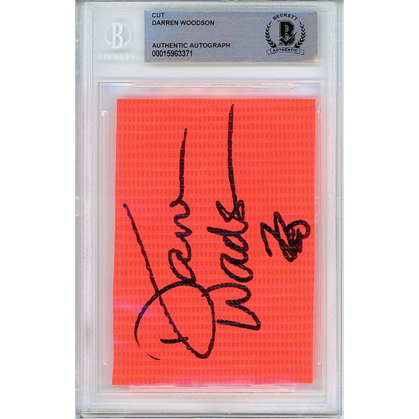 — Darren Woodson Dallas Cowboys Autographed Trading Card — Beckett Authentication