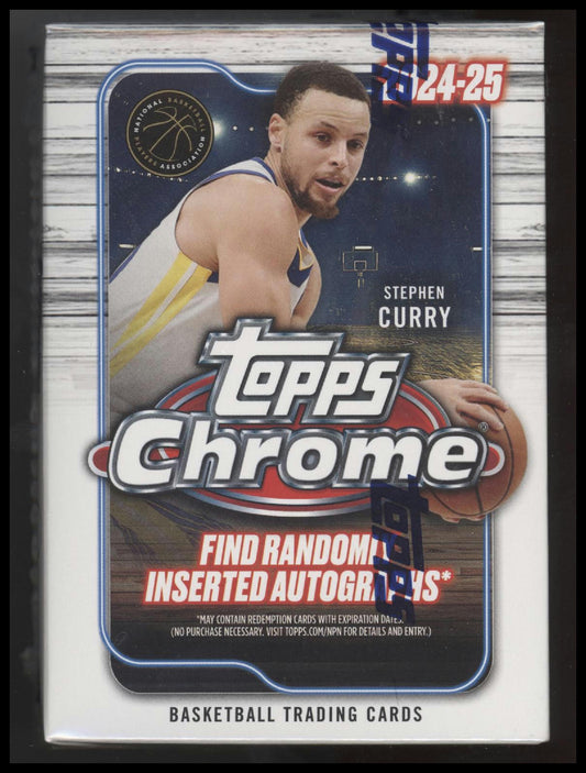 2024/25 Topps Chrome Basketball 8-Pack Blaster Box