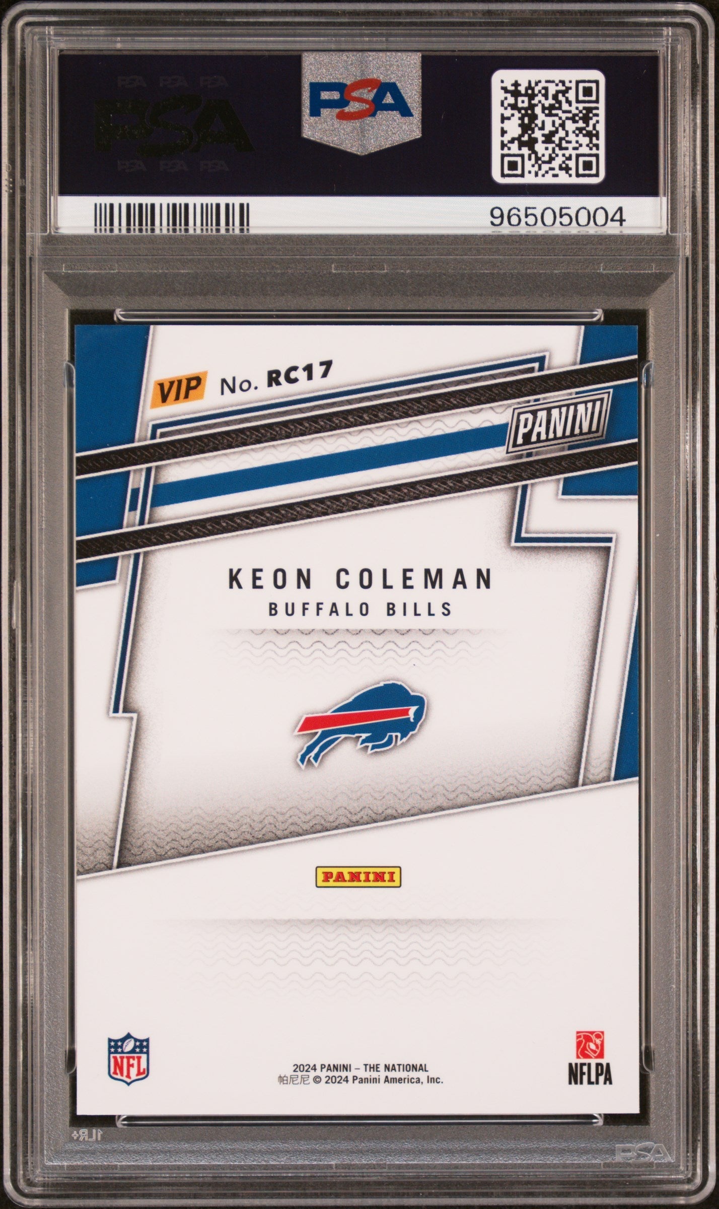 Graded 2024 Panini NSCC VIP Gold Keon Coleman #RC17 Rookies Rookie RC Football Card PSA 10 Gem Mint - Sport Cards