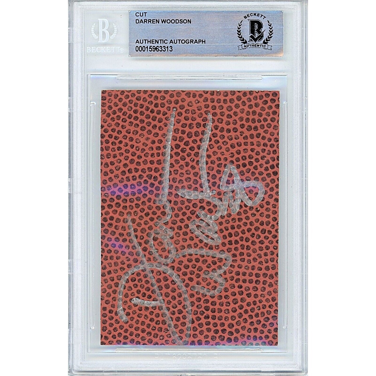 — Darren Woodson Dallas Cowboys Autographed Trading Card — Beckett Authentication