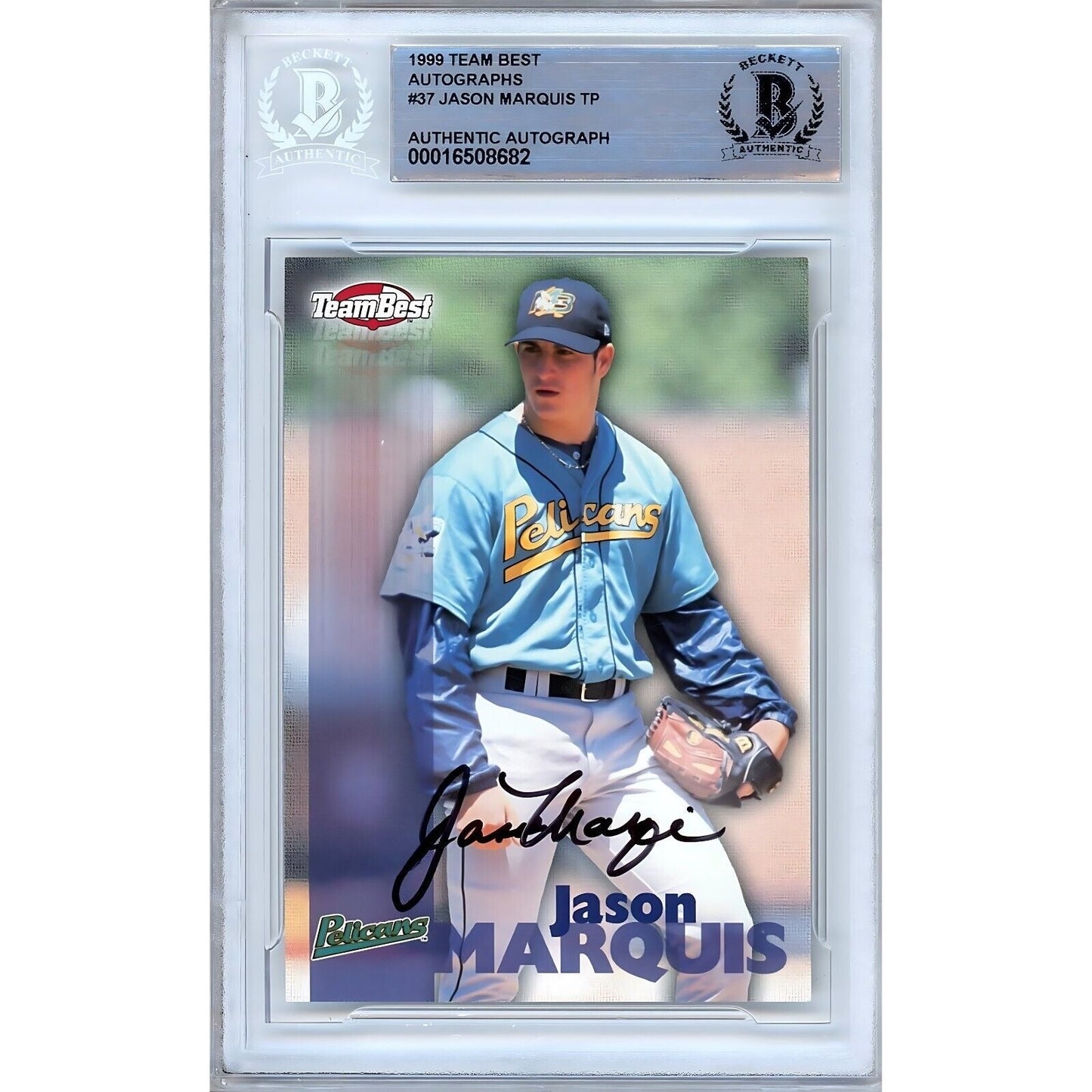 1999 Team Best #37 — Jason Marquis Autographed Trading Card — Beckett Authentication