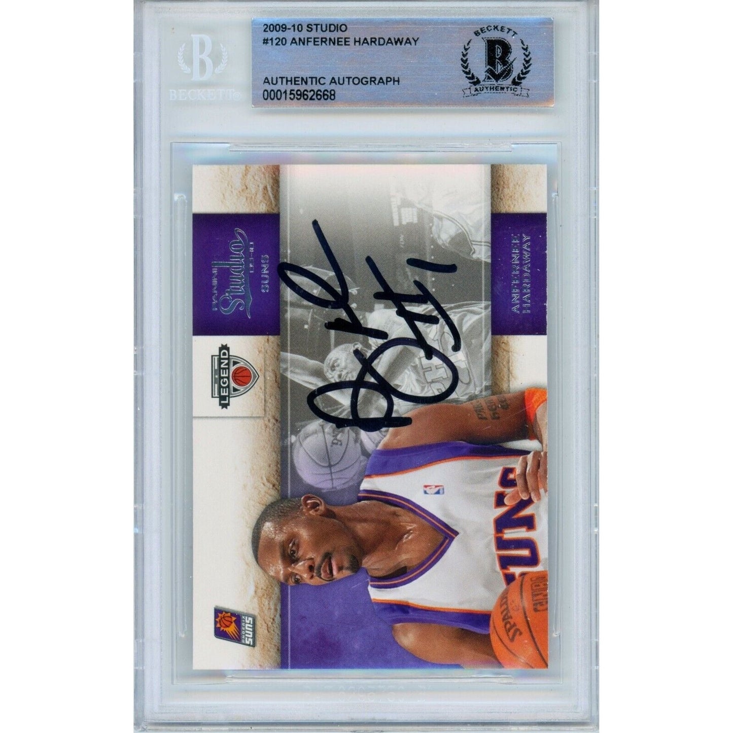 Penny Anfernee Hardaway Phoenix Suns Signed 2009 Panini Card Beckett Auth Auto Slab