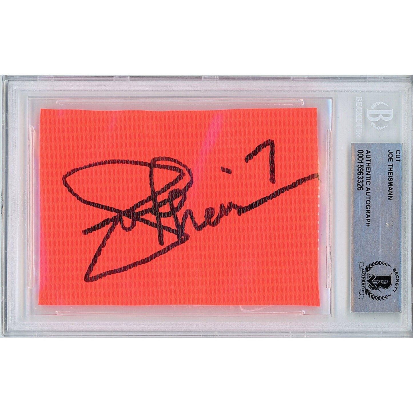 Joe Theismann Washington Commanders Autographed Trading Card #te — Beckett Authentication