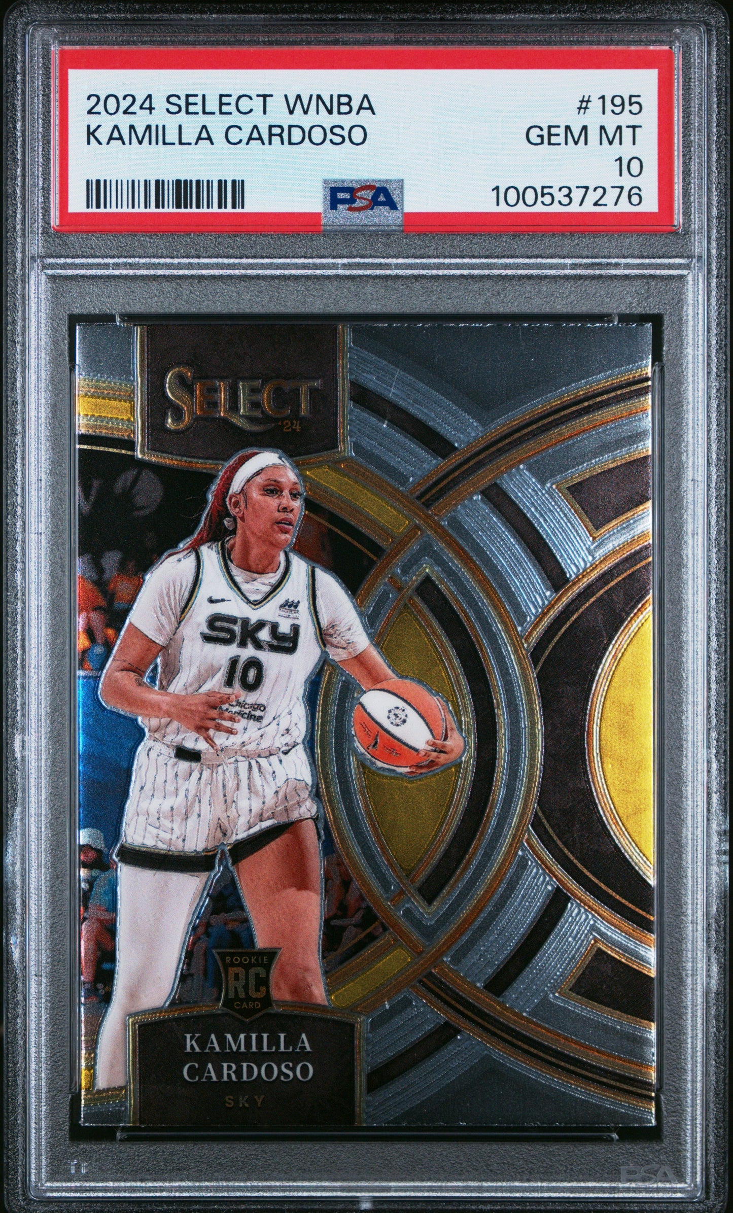 Graded 2024 Panini Select WNBA Kamilla Cardoso #195 Rookie RC Basketball Card PSA 10 Gem Mint