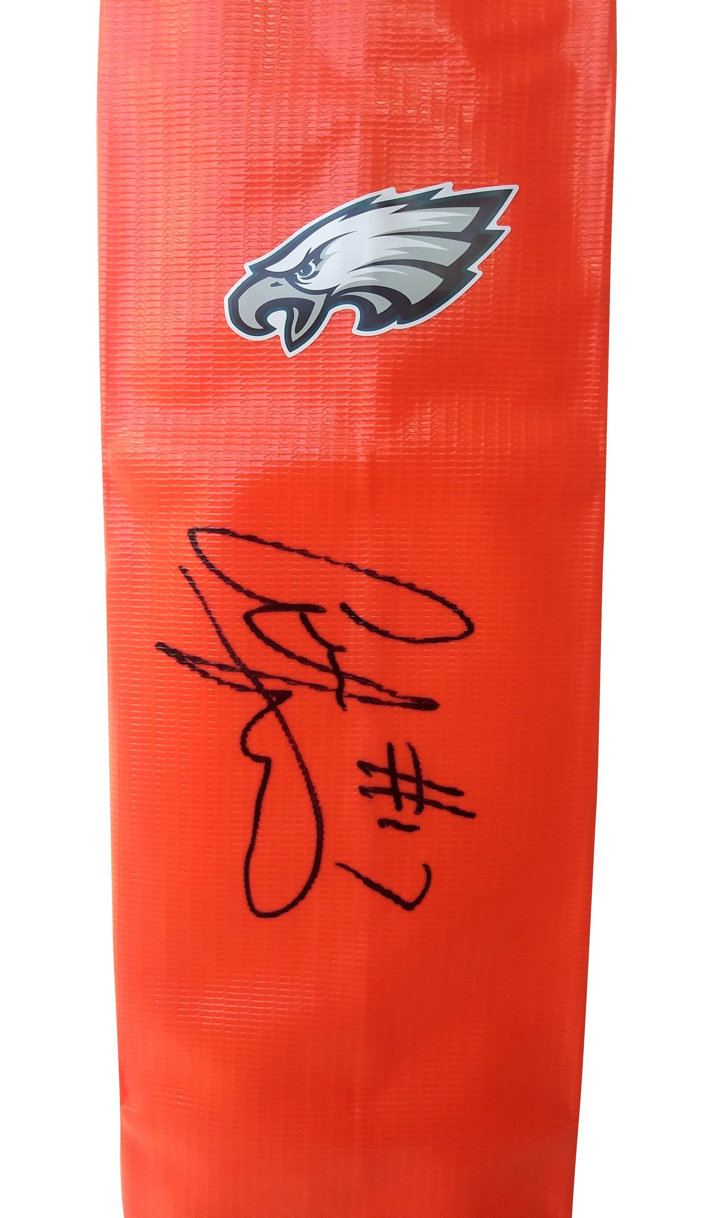 Alshon Jeffery Philadelphia Eagles Autographed Football End Zone Pylon — Beckett Authentication