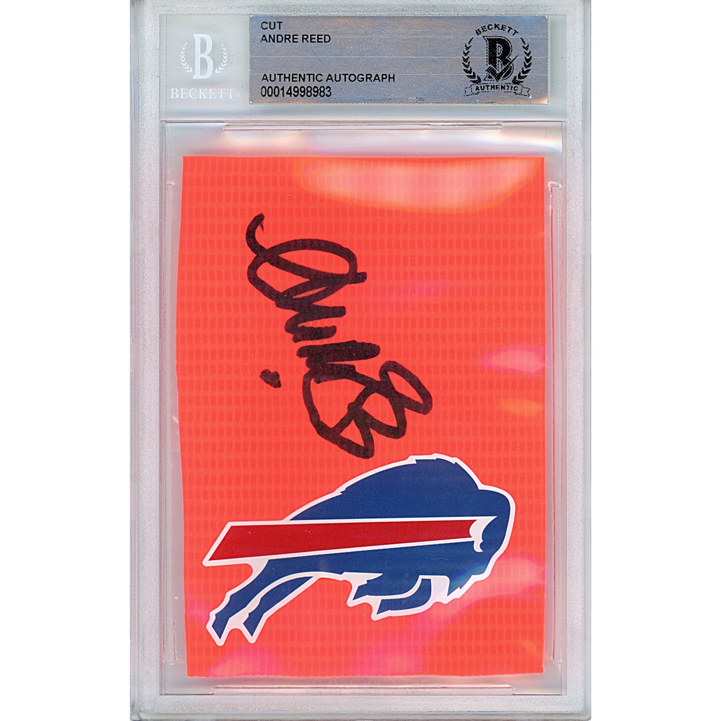 — Andre Reed Autographed Trading Card — Beckett Authentication