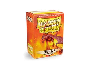 Dragon Shield Matte Sleeves - Orange (100-Pack) - Sport Cards