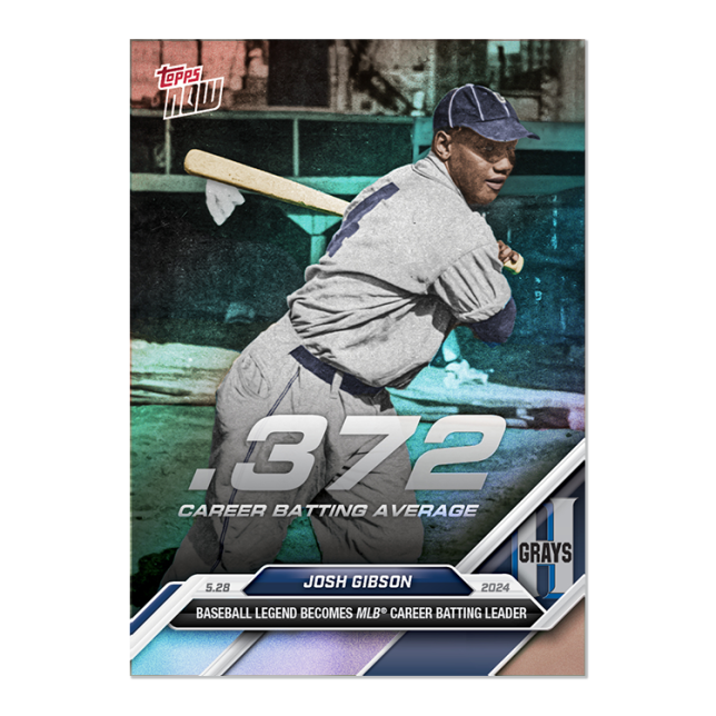 2024 Topps Now Josh Gibson #241SP #/372 Baseball Card
