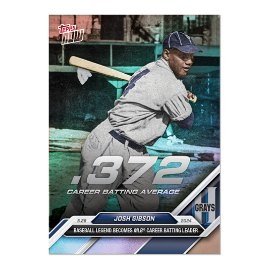2024 Topps Now Josh Gibson #241SP #/372 Baseball Card