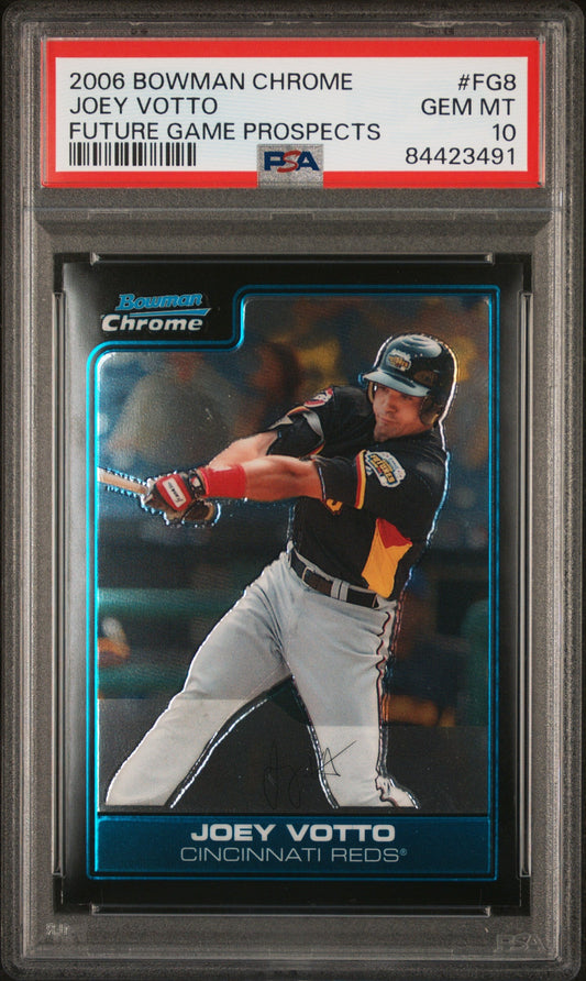 Graded 2006 Topps Bowman Chrome Joey Votto #FG8 Future Game Prospects Rookie RC Baseball Card PSA 10 Gem Mint