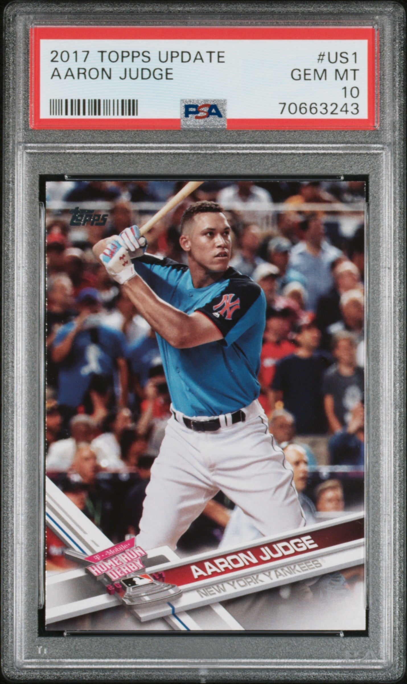 Graded 2017 Topps Update Aaron Judge #US1 Rookie RC Baseball Card PSA 10 Gem Mint