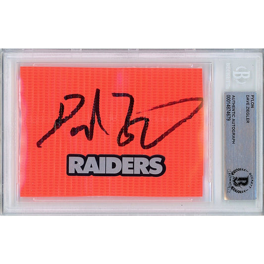 — Dave Ziegler Las Vegas Raiders Autographed Trading Card — Beckett Authentication