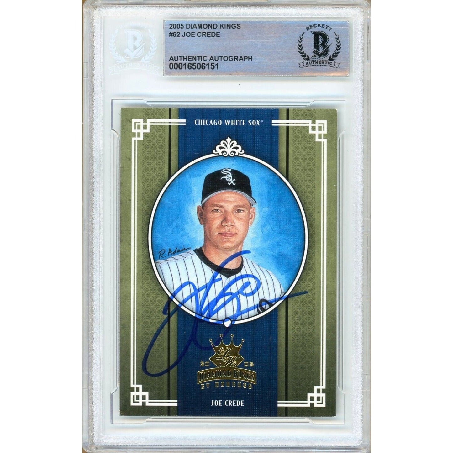 2005 #62 — Joe Crede Chicago White Sox Autographed Trading Card — Beckett Authentication