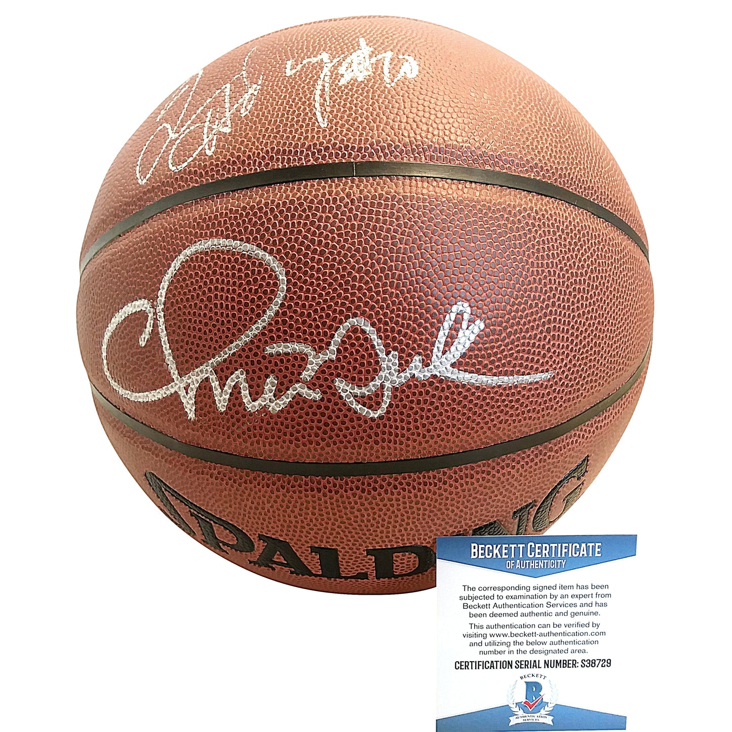 Chris Mullin And Tim Hardaway Autographed NBA Basketball, Golden State Warriors — Beckett Authentication - Sport Cards