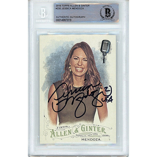 2016 Allen and Ginter — Jessica Mendoza Team USA Team USA Autographed Trading Card — Beckett Authentication