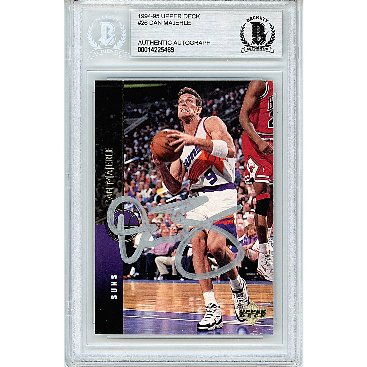 1994-95 Upper Deck #44 — Dan Majerle Phoenix Suns Autographed Trading Card — Beckett Authentication
