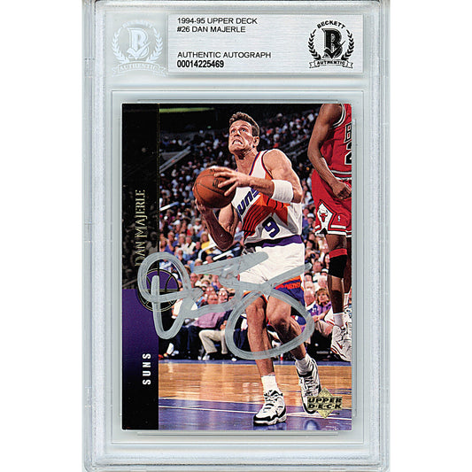 1994-95 Upper Deck #44 — Dan Majerle Phoenix Suns Autographed Trading Card — Beckett Authentication