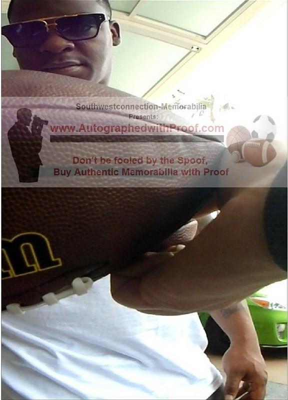 Clinton Portis Autographed NFL Wilson Football, Denver Broncos, Washington Commanders — Beckett Authentication - Sport Cards