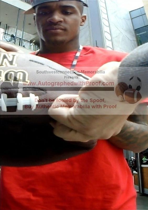 Demarcus Robinson San Francisco 49ers Autographed NFL Football Football — Beckett Authentication - Sport Cards