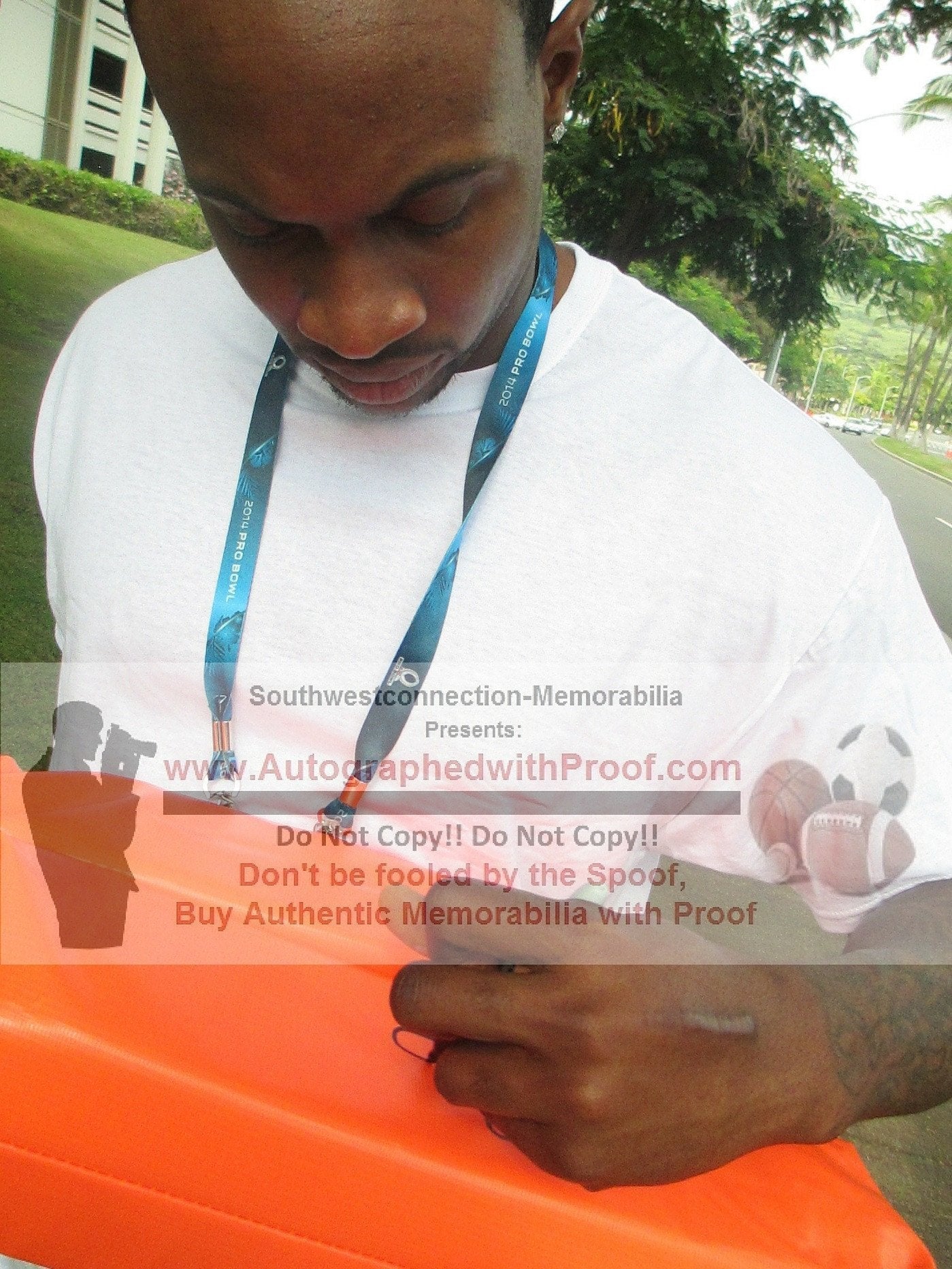 Alshon Jeffery Philadelphia Eagles Autographed Football End Zone Pylon — Beckett Authentication