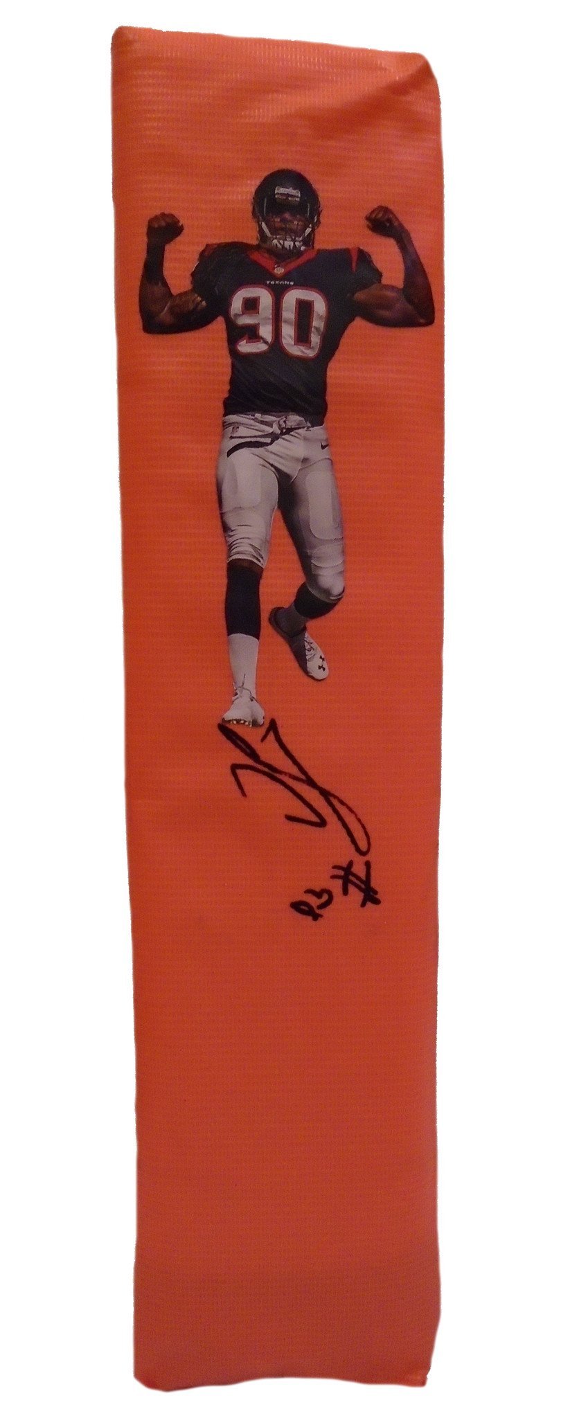 Jadeveon Clowney Houston Texans Autographed Football End Zone Pylon— PSA Authentication