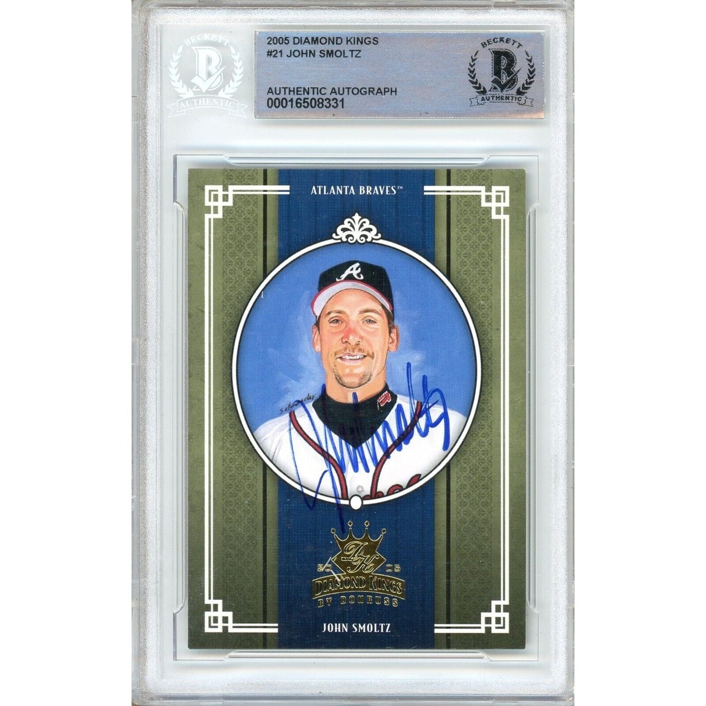 2005 Donruss — John Smoltz Atlanta Braves Autographed Trading Card — Beckett Authentication