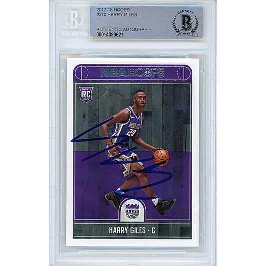 2017-18 Panini NBA Hoops #270 — Harry Giles Sacramento Kings Autographed Trading Card — Beckett Authentication