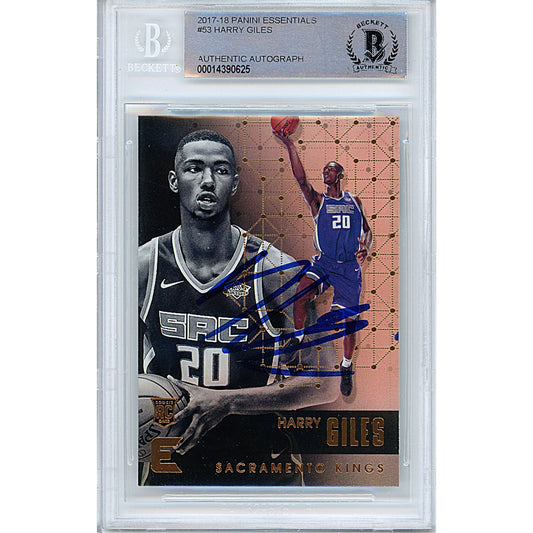 2017-18 Panini Essentials #53— Harry Giles Sacramento Kings Autographed Trading Card — Beckett Authentication