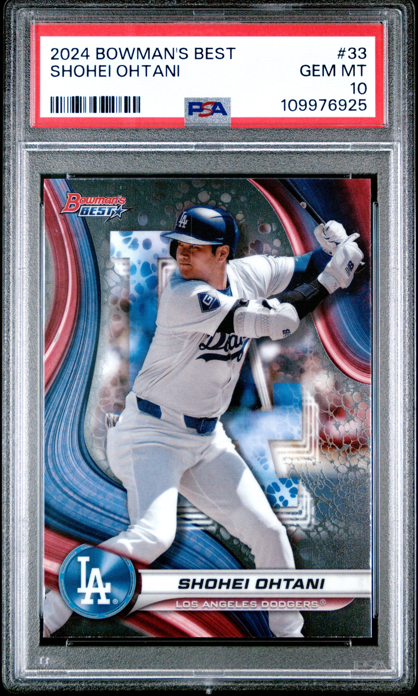 Graded 2024 Topps Bowmans Best Shohei Ohtani #33 Baseball Card PSA 10 Gem Mint