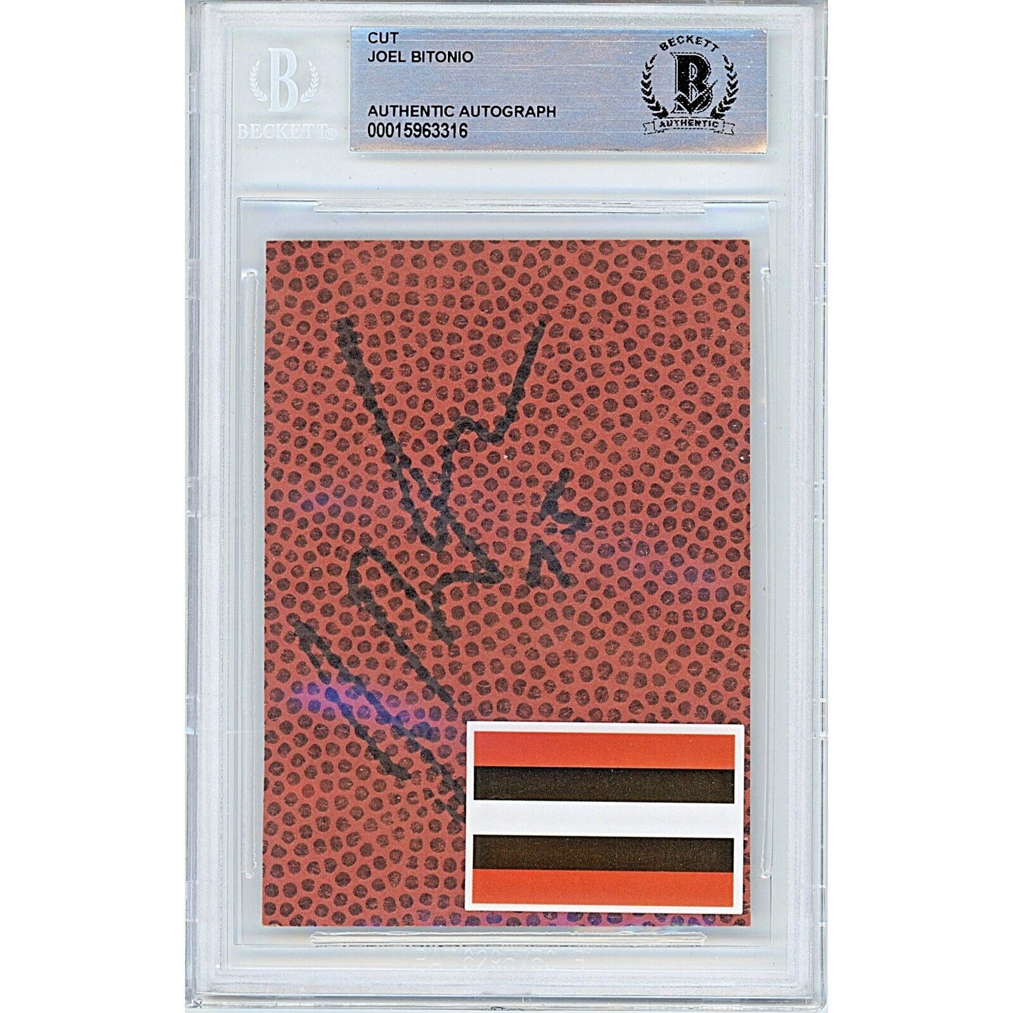 Joel Bitonio Cleveland Browns Autographed Trading Card #te — Beckett Authentication