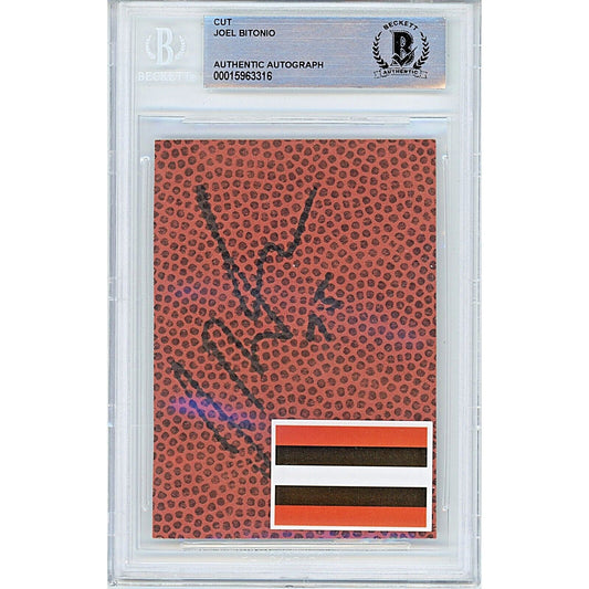 Joel Bitonio Cleveland Browns Autographed Trading Card #te — Beckett Authentication