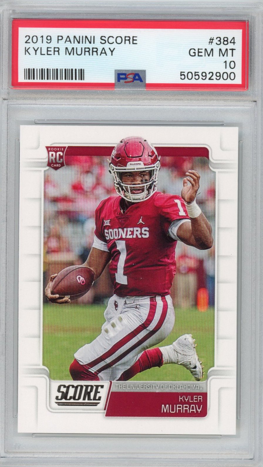 Graded 2019 Panini Score Kyler Murray #384 Rookie RC Football Card PSA 10 Gem Mint