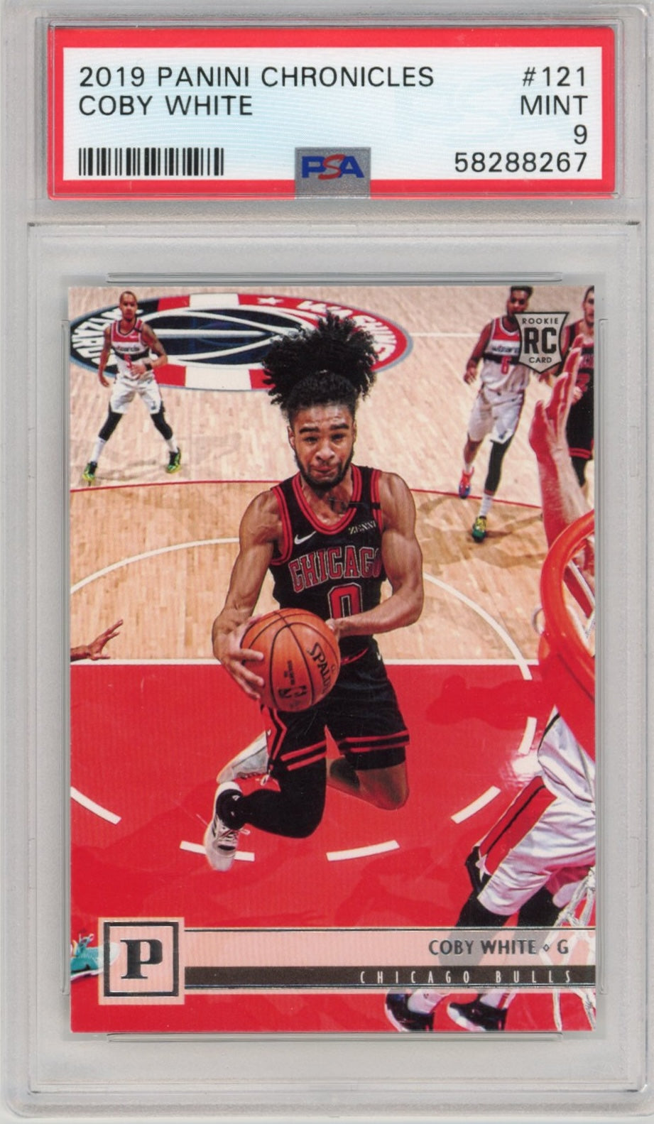Graded 2019 Panini Chronicles Coby White #121 Rookie RC Basketball Card PSA 9 Mint - Sport Cards