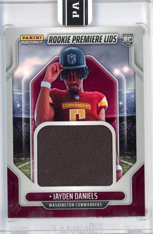 2024 Panini Instant Jayden Daniels #RPL-15 Rookie Premiere Lids #/10 Rookie RC Football Card