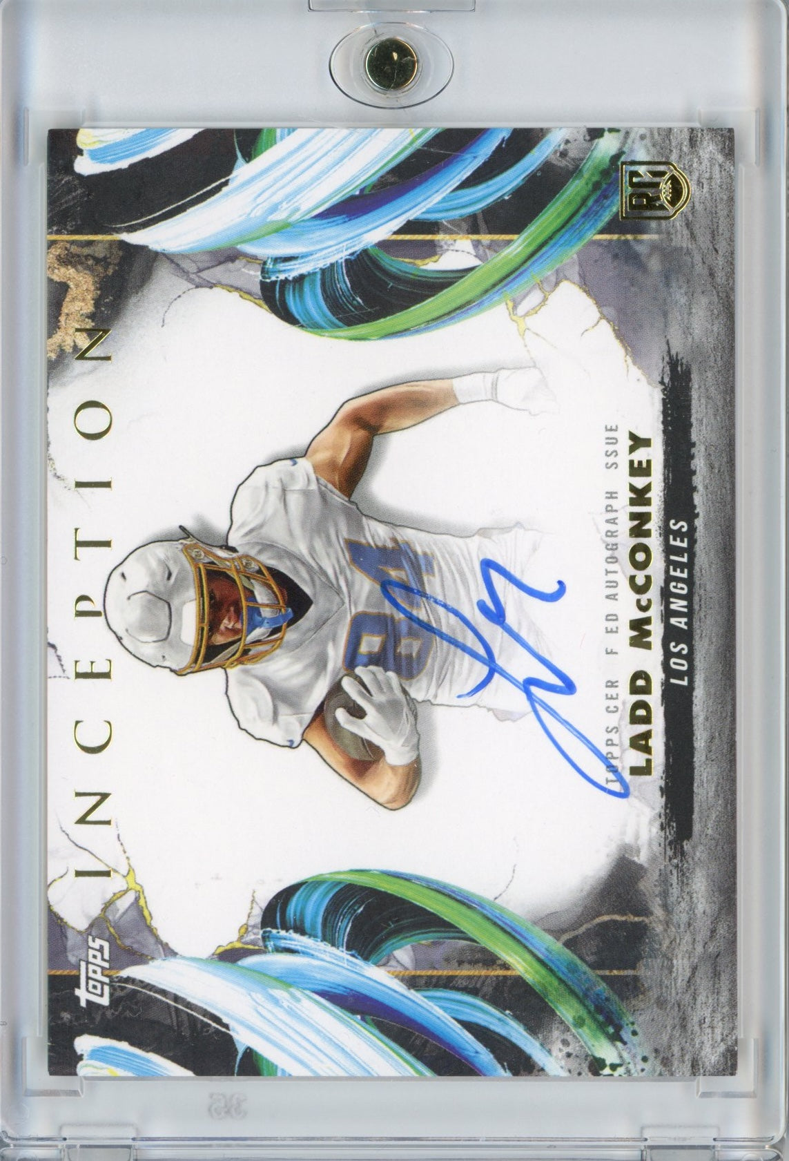 2024 Topps Inception Ladd McConkey #RAVLM Autograph Rookie RC Football Card - Sport Cards