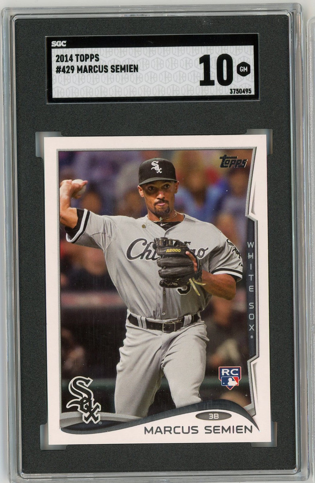 Graded 2014 Topps Marcus Semien #429 Rookie RC Baseball Card SGC 10 Gem Mint