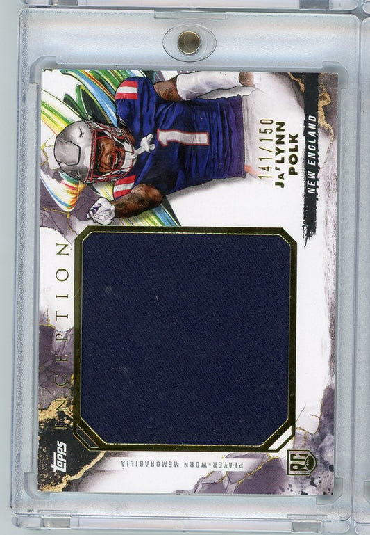 2024 Topps Inception Ja'Lynn Polk #RJR-JP /150 Jumbo Relic Rookie RC Football Card