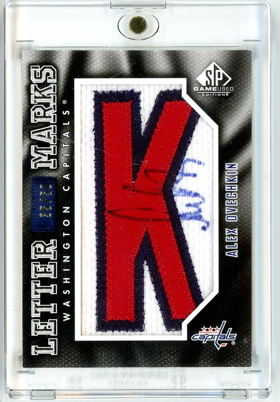 2010 SP Game Used Alexander Alex Ovechkin #LM-AO /50 Relic Autograph Auto Hockey Card